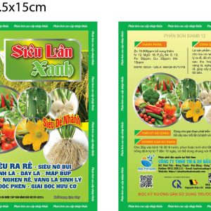 SIÊU LÂN XANH , SIÊU RA RỄ, SIÊU NỞ BỤI, CHỐNG NGHẸN RỄ, VÀNG LÁ SINH LÝ, GIẢI ĐỘC HỮU CƠ