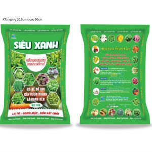siêu xanh, lá to, cọng mập, siêu bật chồi